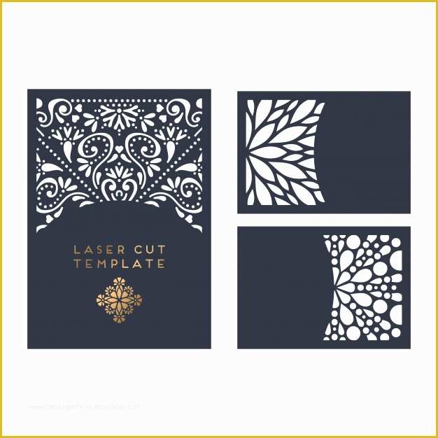 Laser Cut Templates Free Of Vector Wedding Card Laser Cut Template Vector