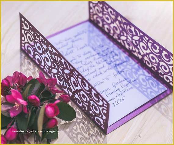 Laser Cut Wedding Invitation Templates Free Of Digital Vector Template for Laser Cut Wedding Invitation