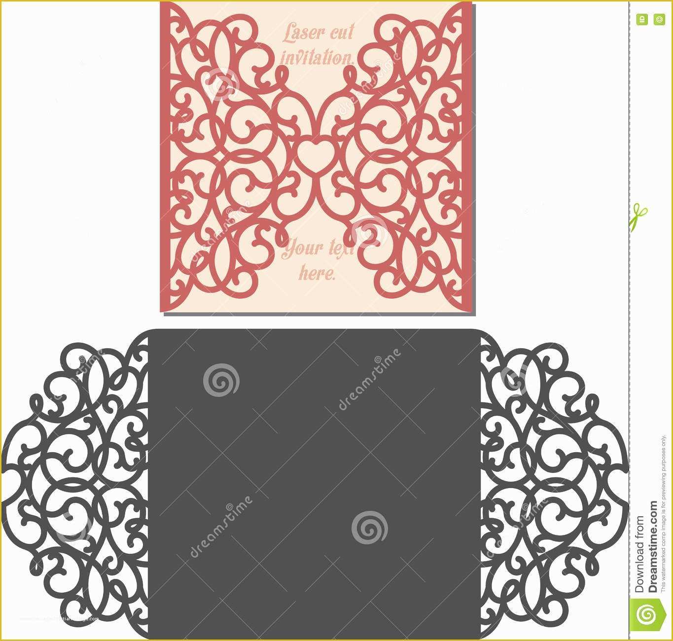 Laser Cut Wedding Invitation Templates Free Of Laser Cut Envelope Template for Invitation Wedding Card