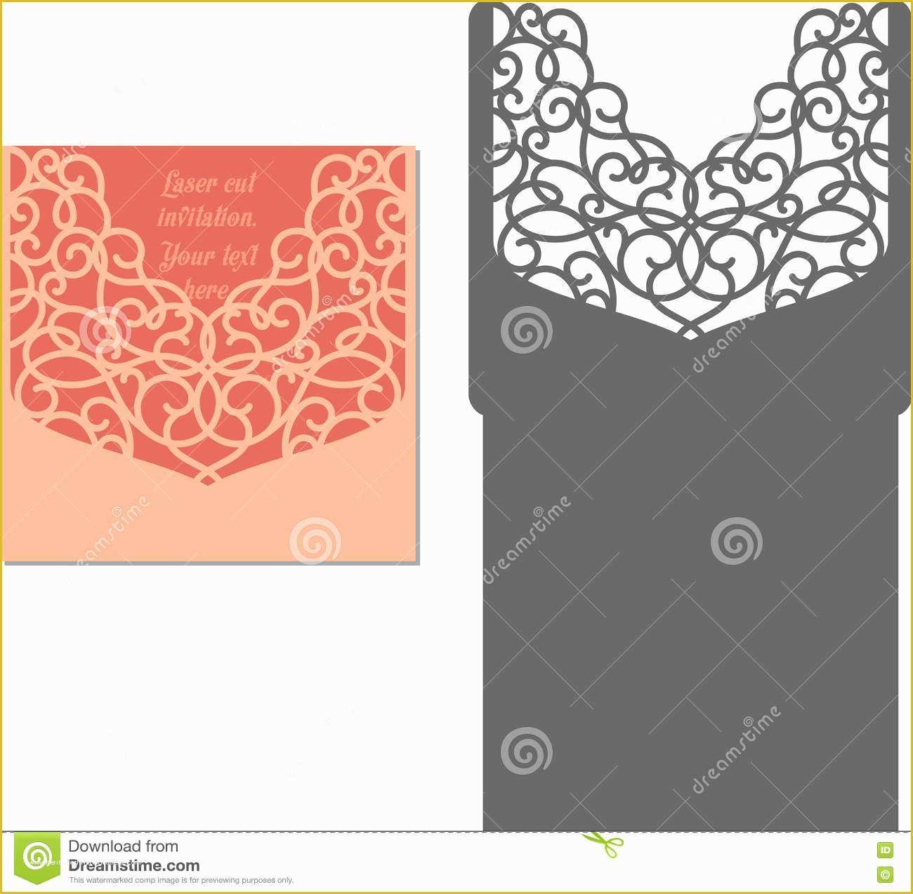 Laser Cut Wedding Invitation Templates Free Of Laser Cut Envelope Template for Invitation Wedding Card