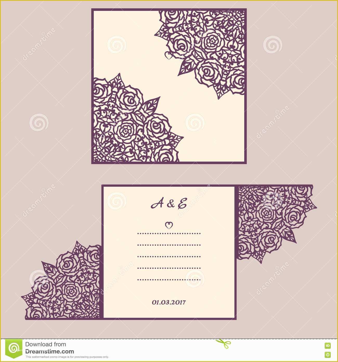 Laser Cut Wedding Invitation Templates Free Of Laser Cut Envelope Template for Invitation Wedding Card