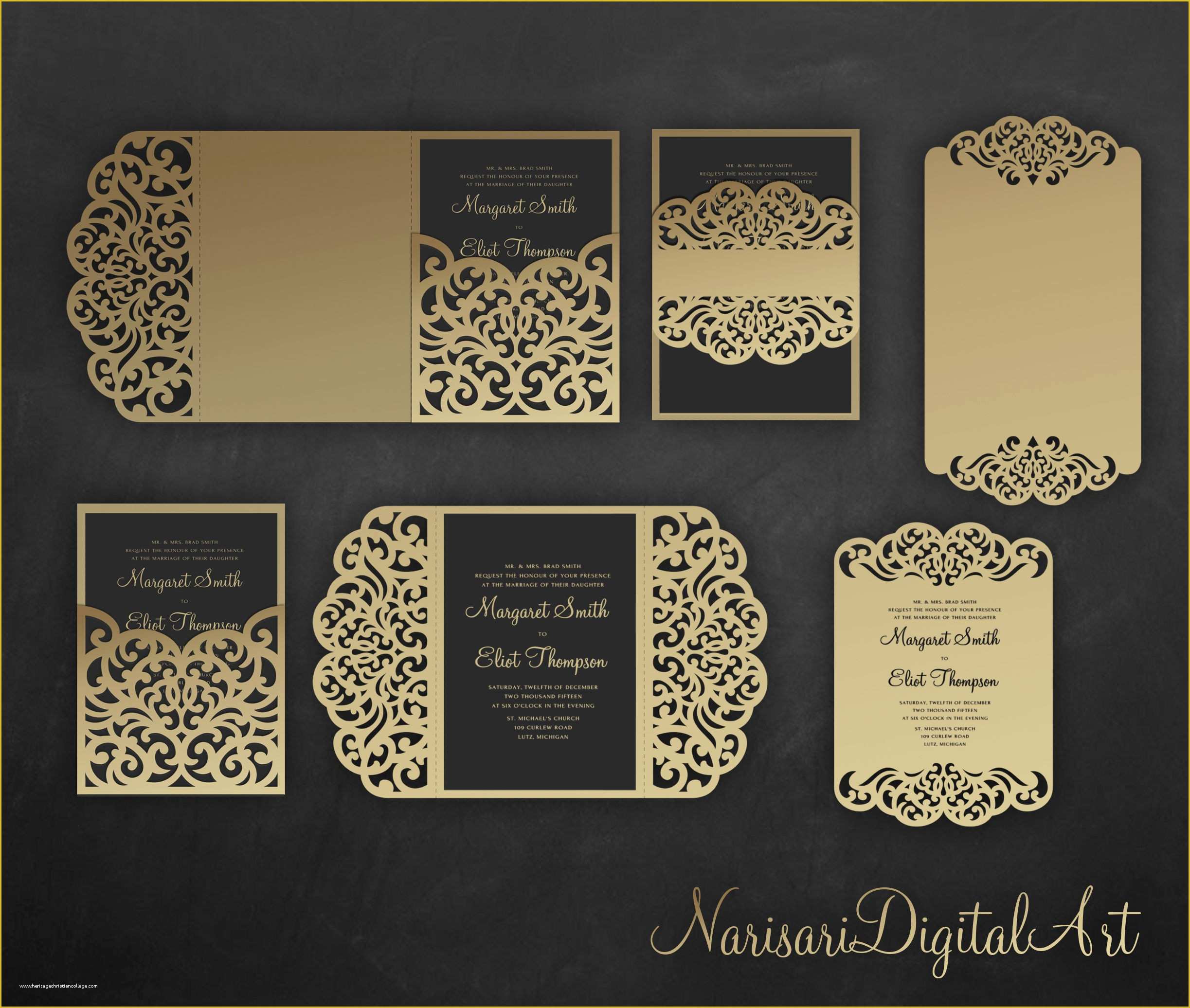 Laser Cut Wedding Invitation Templates Free Of Laser Cut Wedding Invitation Set Cricut Template Gate Fold