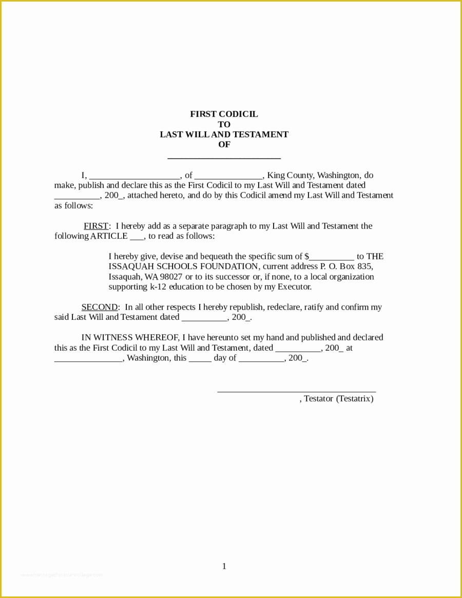 Last Will and Testament Arizona Template Free Of Last Will and Testament form Template Edit Fill Sign