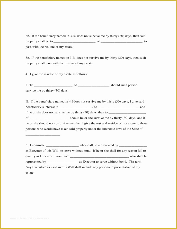 38 Last Will and Testament Free Template Tennessee