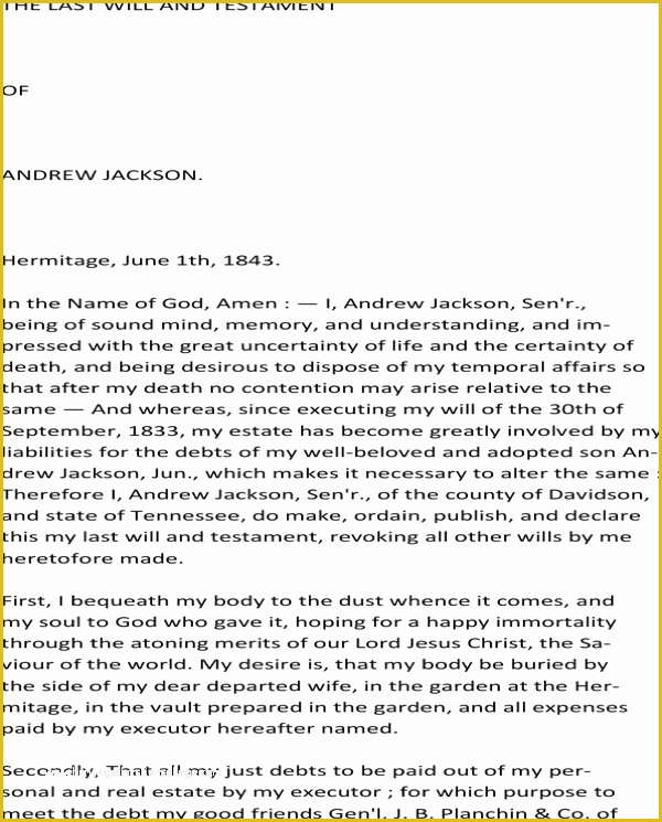 Last Will and Testament Free Template Washington State Of Elegant Basic