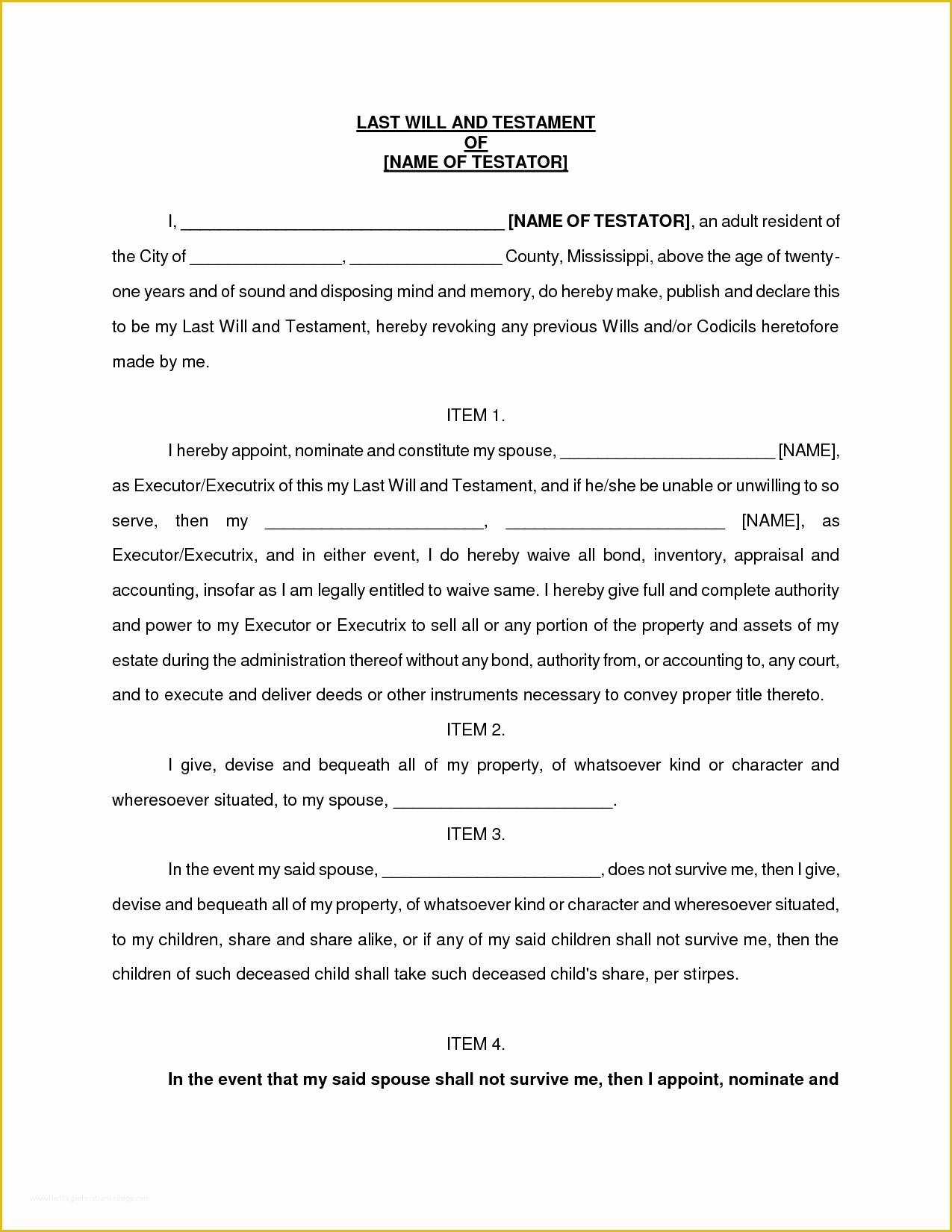 Last Will and Testament Texas Free Template Of Best S Of Simple Last Will forms Free Printable