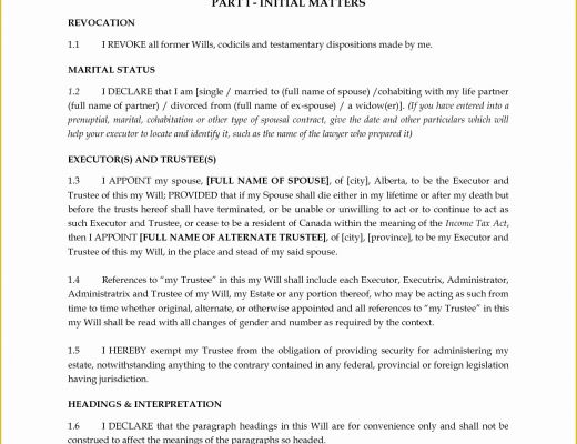 Last Will and Testament Texas Free Template Of Best S Of Will and Testament Sample Sections Sample