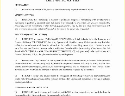 Last Will and Testament Texas Free Template Of Best S Of Will and Testament Sample Sections Sample