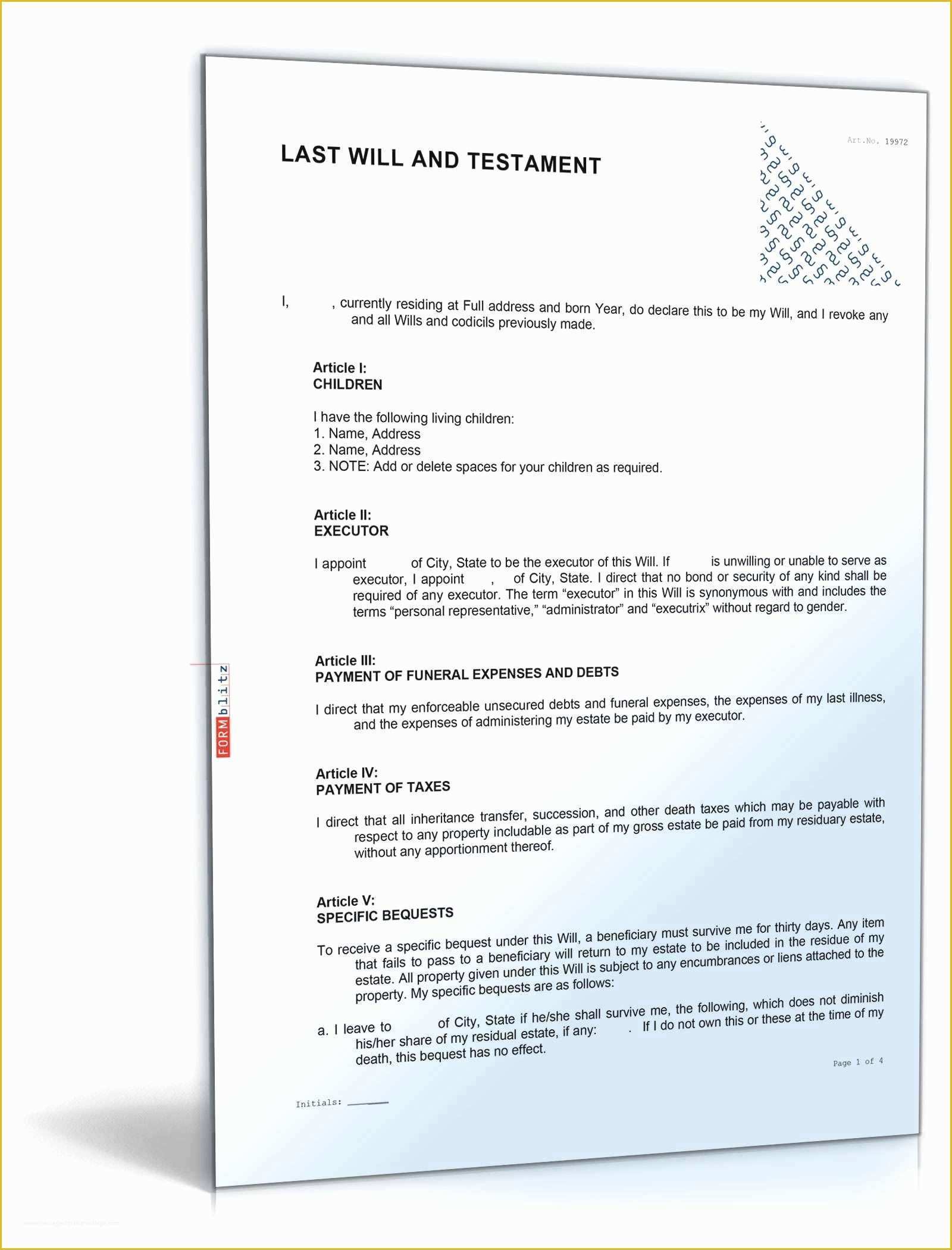 Last Will and Testament Texas Free Template Of Elegant Last Will and Testament Template Microsoft Word