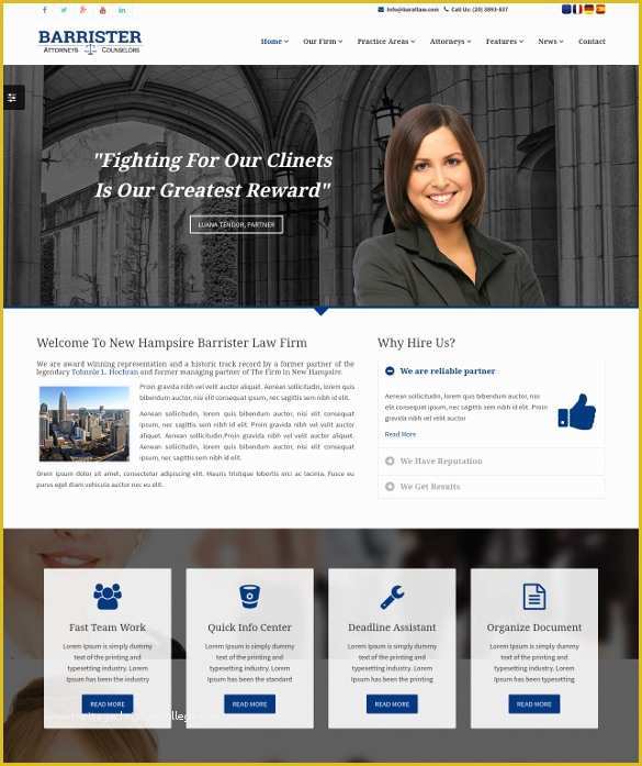 Law Firm Website Design Templates Free Download Of 20 Law & Legal HTML5 themes & Templates