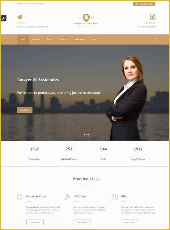 Law Firm Website Design Templates Free Download Of 50 Best Lawyer Website Templates Free & Premium