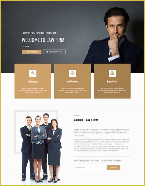 Law Firm Website Design Templates Free Download Of 50 Best Lawyer Website Templates Free & Premium