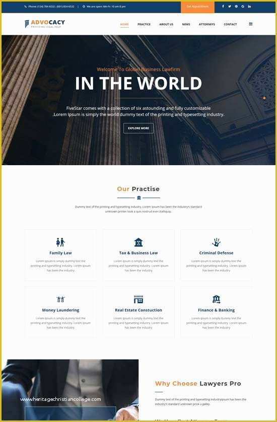 Law Firm Website Design Templates Free Download Of 50 Best Lawyer Website Templates Free & Premium