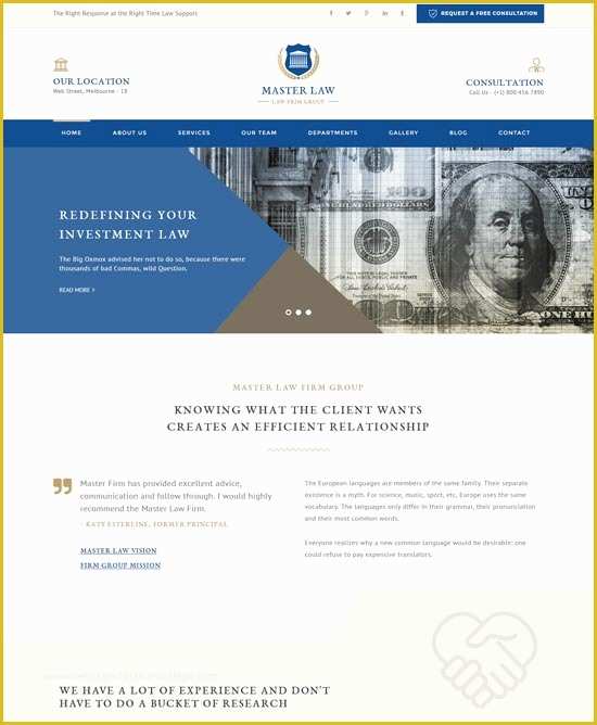 Law Firm Website Design Templates Free Download Of 50 Best Lawyer Website Templates Free & Premium