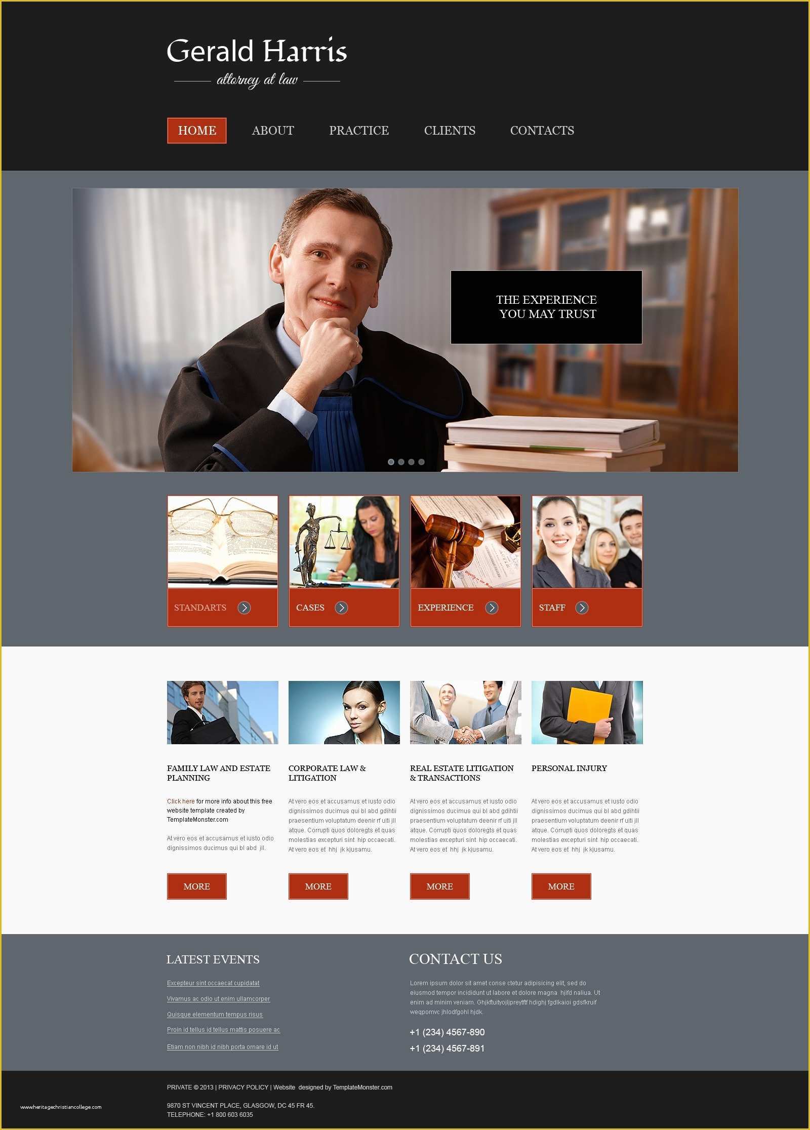 53 Law Firm Website Design Templates Free Download