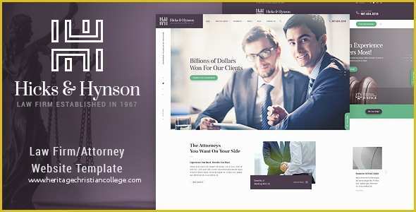 Law Firm Website Design Templates Free Download Of Hicks & Hynson Law Firm HTML Template by Monkeysan