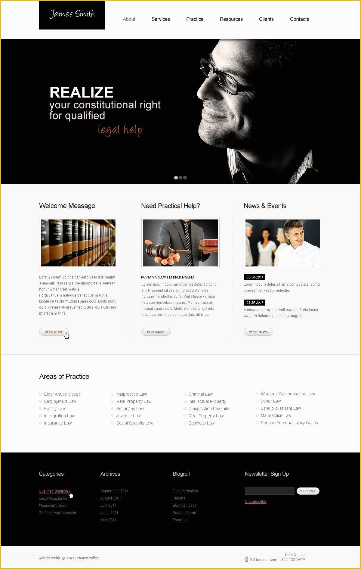 Law Firm Website Design Templates Free Download Of Lawyer Website Template