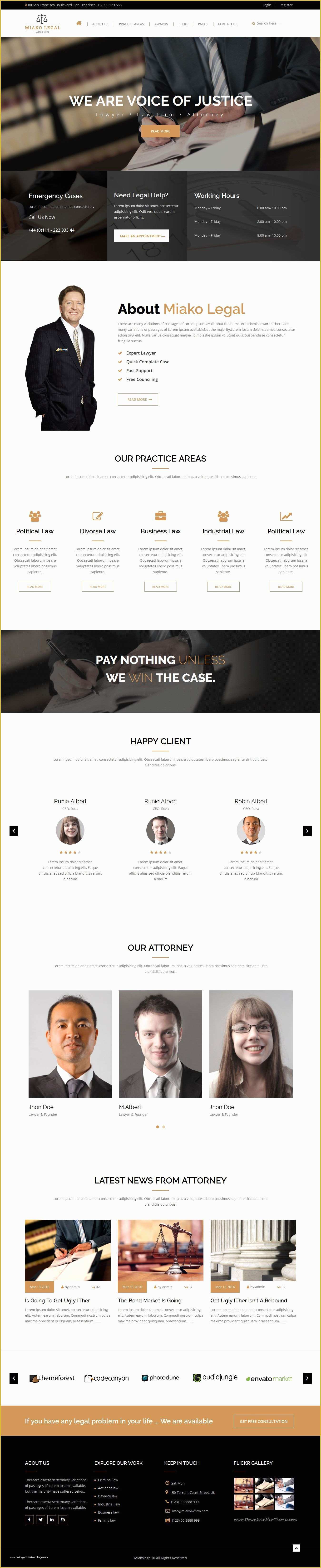 Law Firm Website Design Templates Free Download Of Miako Legal Perfect Law Firm Bootstrap HTML5 Template