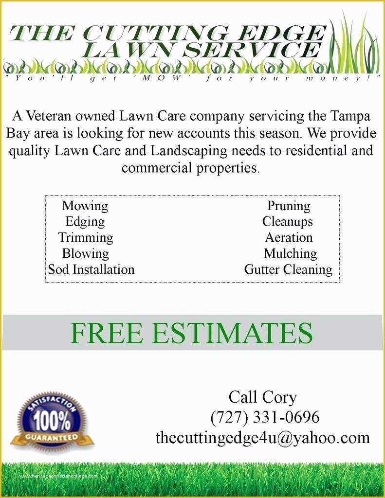 Lawn Care Business Plan Template Free Of Lawn Care Business Plan – Lawn Care Business Plan Your