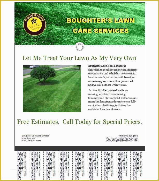 Lawn Mowing Flyer Template Free Of 16 Best Lawn Care Flyers Images On Pinterest