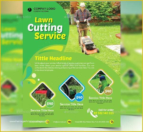 Lawn Mowing Flyer Template Free Of 7 Lawn Mowing Flyer Designs & Templates Psd Vector Eps
