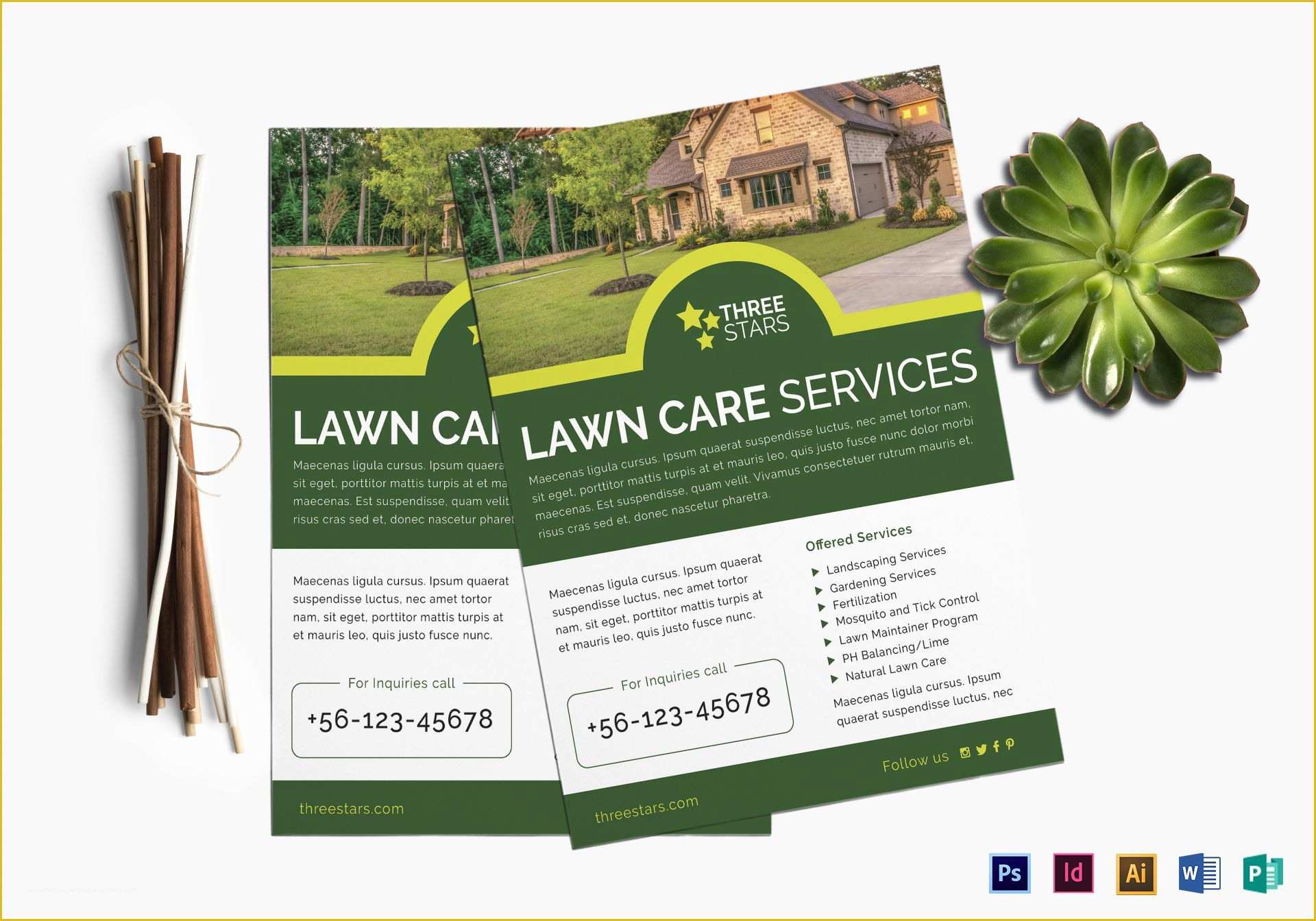 Lawn Mowing Flyer Template Free Of Lawn Care Flyer Design Template In Psd Word Publisher