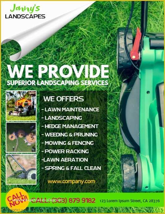 Lawn Mowing Flyer Template Free Of Lawn Service Flyer Template