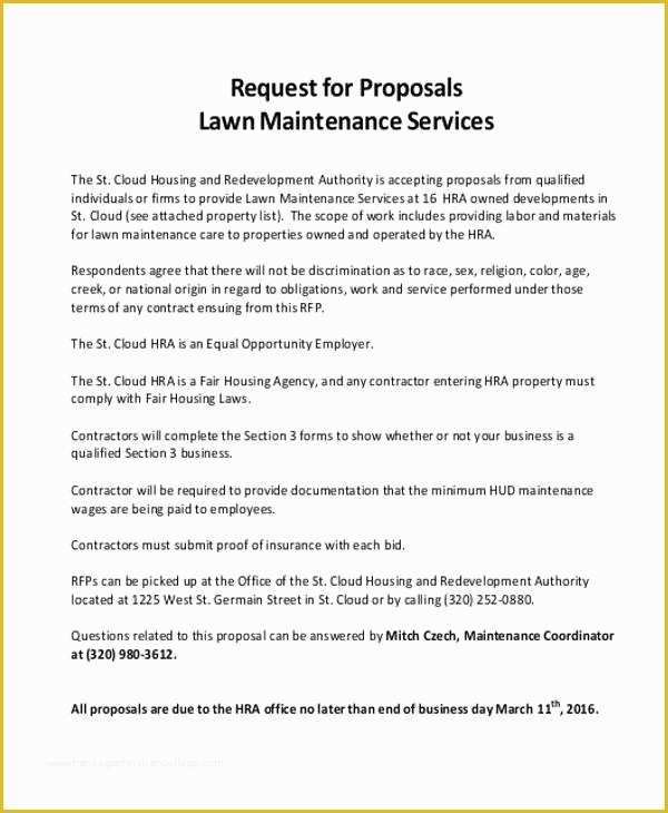 Lawn Service Proposal Template Free Of 24 Service Proposal Samples Word Pdf Pages