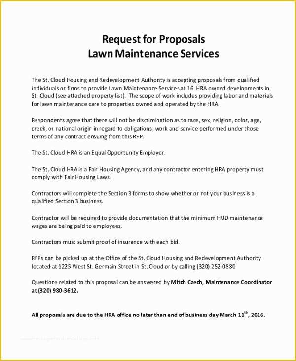 Lawn Service Proposal Template Free Of 8 Best Of Printable Landscape 