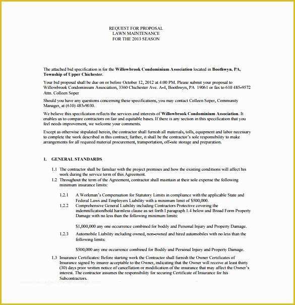 Lawn Service Proposal Template Free Of Lawn Care Proposal Template – Viagratofo