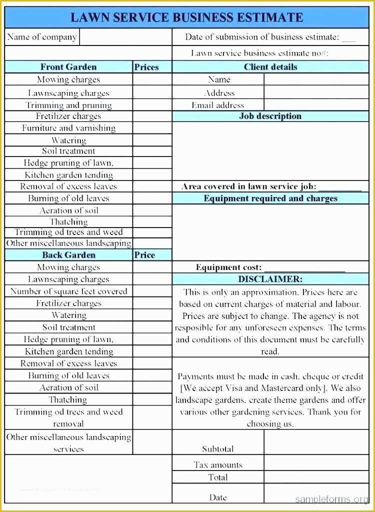 Lawn Service Proposal Template Free Of Maintenance Proposal Template – Syncla