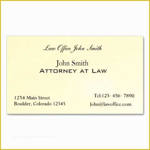 Lawyer Business Card Templates Free Of attorney at Law Office Business Card Template