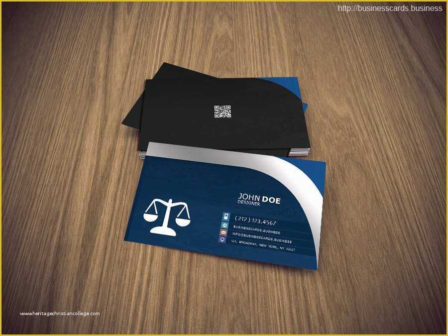 Lawyer Business Card Templates Free Of Free attorney Business Card Psd Template Business Cards