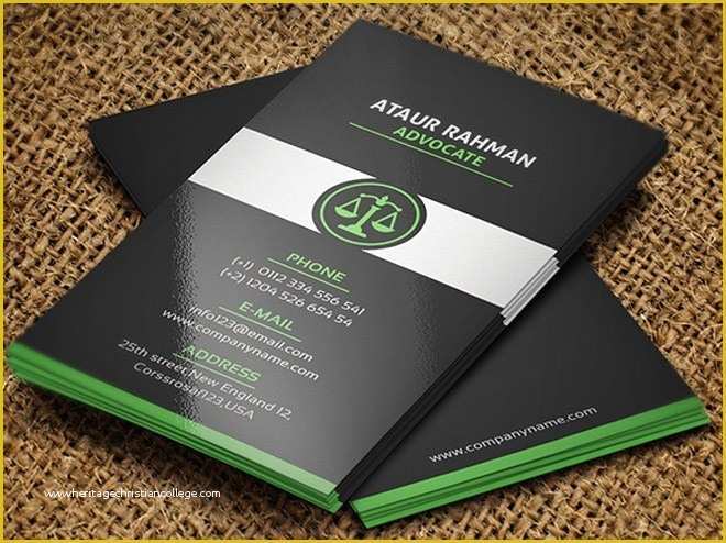 Lawyer Business Card Templates Free Of Free Lawyer Business Card Template Freebiesjedi