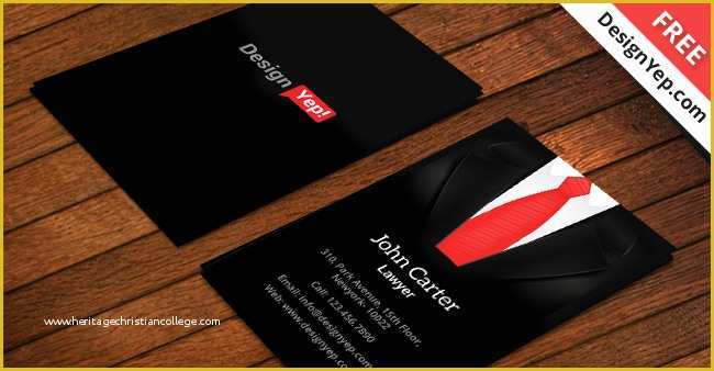 Lawyer Business Card Templates Free Of Free Lawyer Business Card Template Psd Designyep