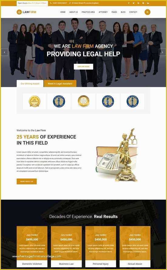 Lawyer Website Templates Free Download Of 50 Best Lawyer Website Templates Free & Premium