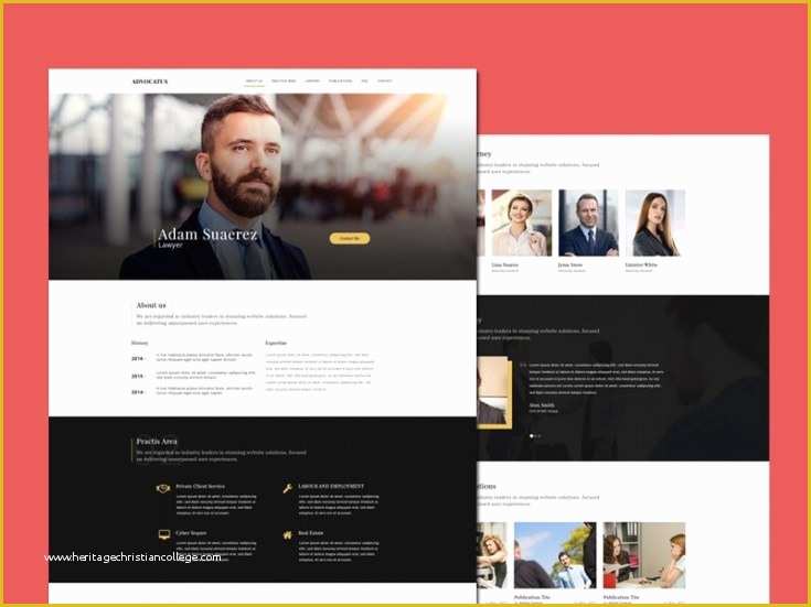 Lawyer Website Templates Free Download Of Advocatus Free Law Website Template Free Download