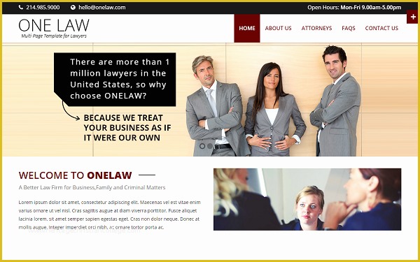 Lawyer Website Templates Free Download Of Download Onelaw Epage Template for Lawyers Website