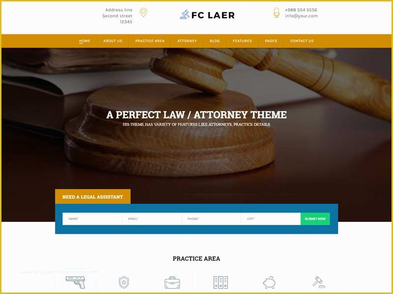 Lawyer Website Templates Free Download Of Fc Laer Free Lawyer Website Template Freemium Download