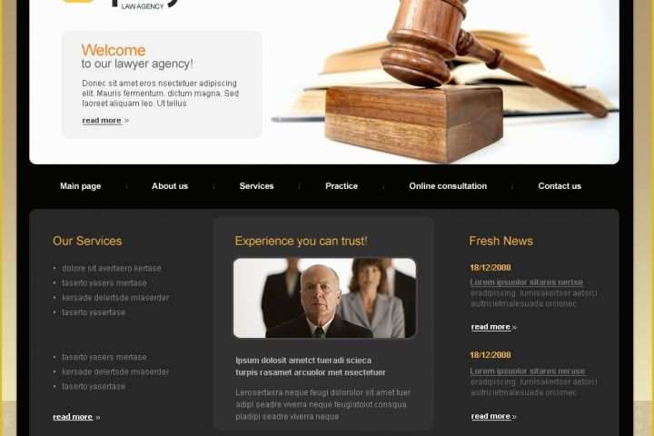 Lawyer Website Templates Free Download Of Law Firm Website Template