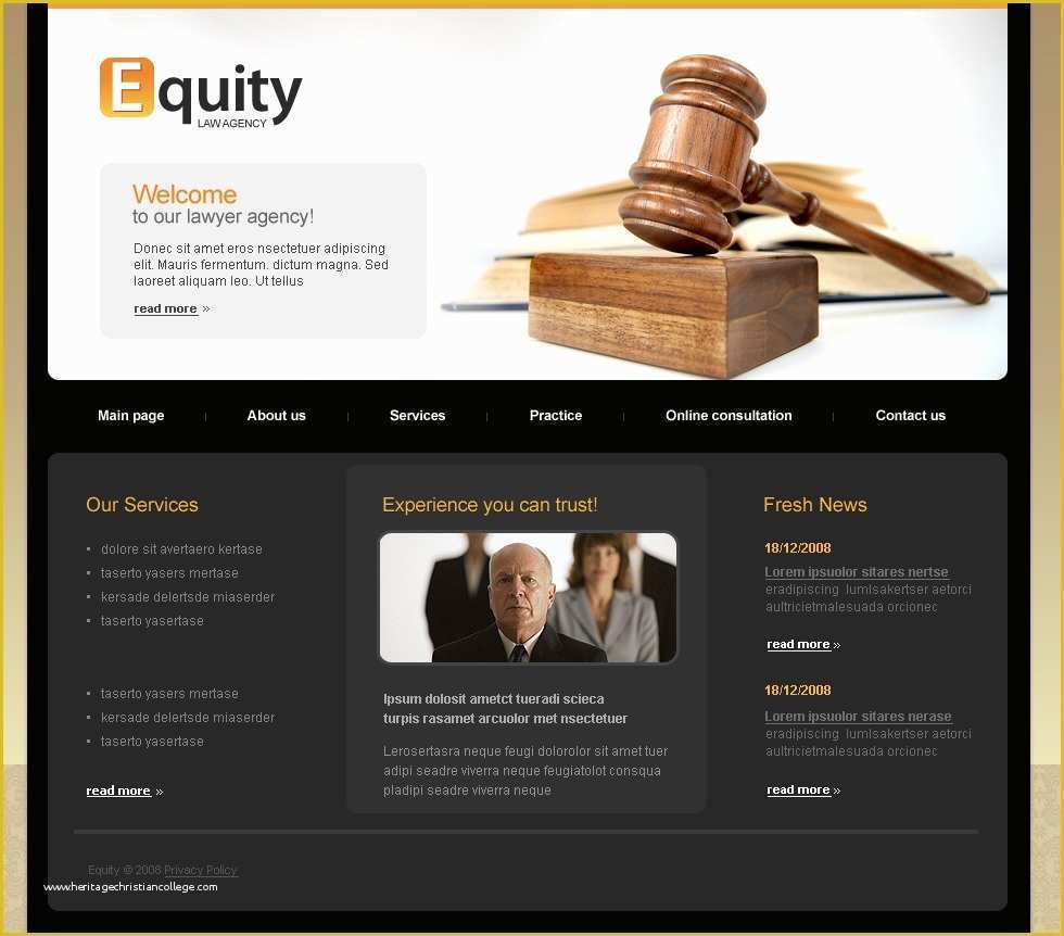 Lawyer Website Templates Free Download Of Law Firm Website Template