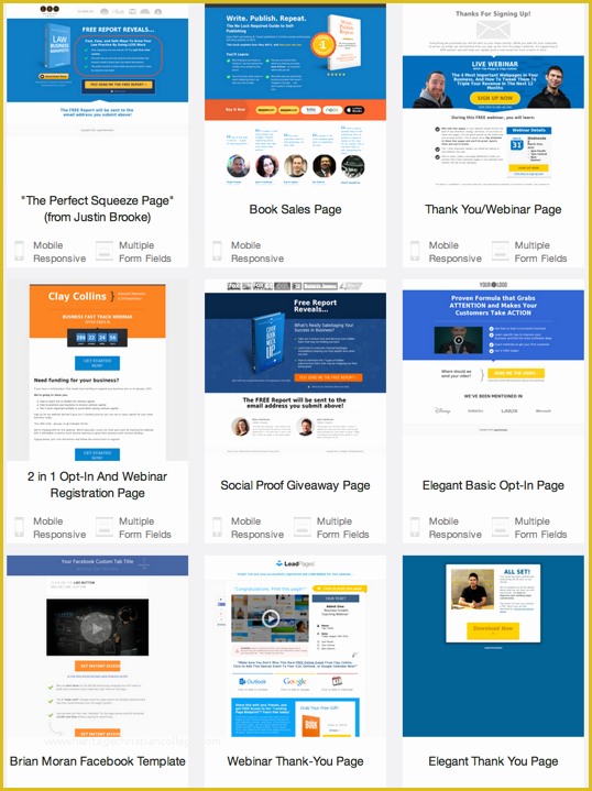 Lead Page Template Free Of Dominate Web Media Lead Pages Landing Page Template Design