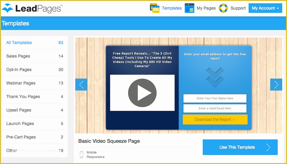 Lead Page Template Free Of How to Create A Landing Page with Leadpages In 3 Easy