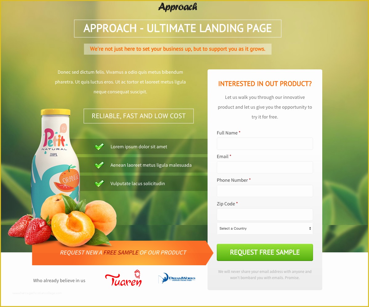 Lead Page Template Free Of top 20 Of the Best Landing Pages for Lead Generation