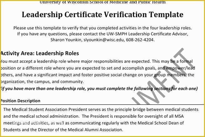 Leadership Award Certificate Template Free Of 5 Leadership Certificate Templates Free Download