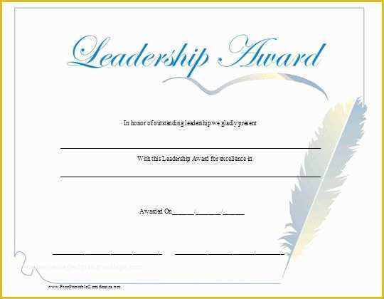Leadership Award Certificate Template Free Of Best 25 Certificate Of Recognition Template Ideas On