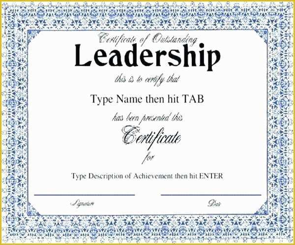 Leadership Award Certificate Template Free Of Certificate Samples In Word format – Puebladigital