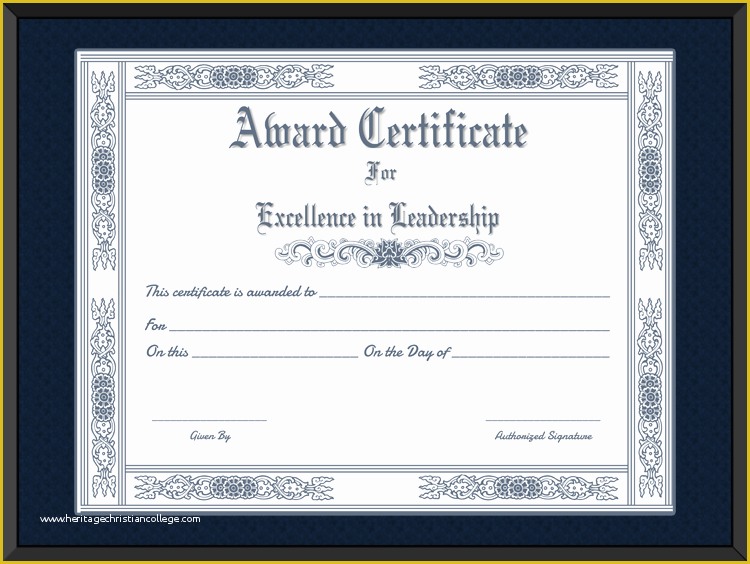 Leadership Award Certificate Template Free Of Free Printable Best Leader Award Certificate Template