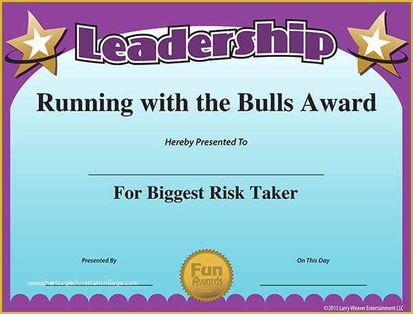 Leadership Award Certificate Template Free Of Printable Certificate Leadership Award Funny Free
