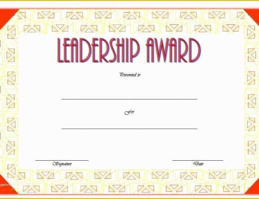 Leadership Certificate Template Free Of Leadership Certificate Templates Word